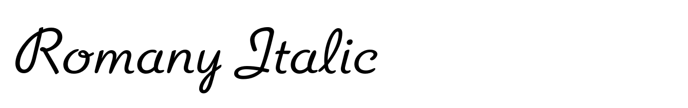 Romany Italic